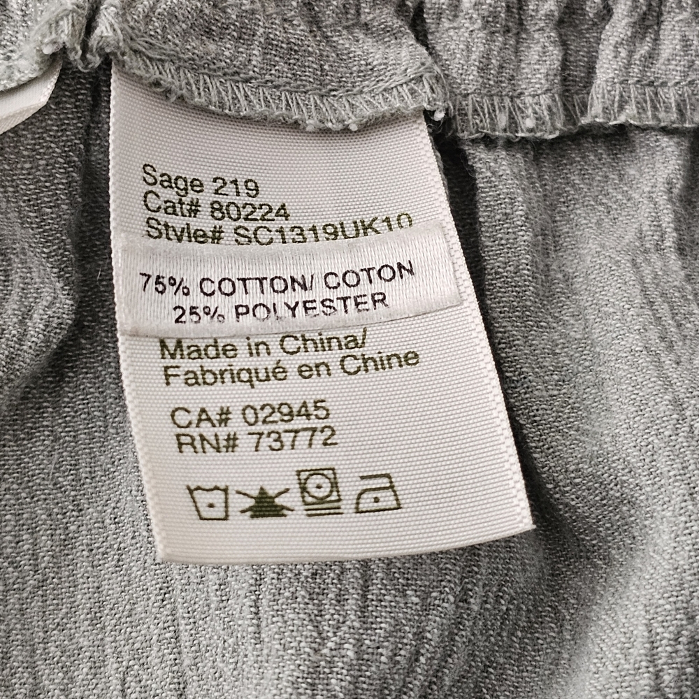 Tradition Pull On Pants Sage Green Cotton Blend Loosefit Lightweight Womens 18 W - Picture 11 of 11